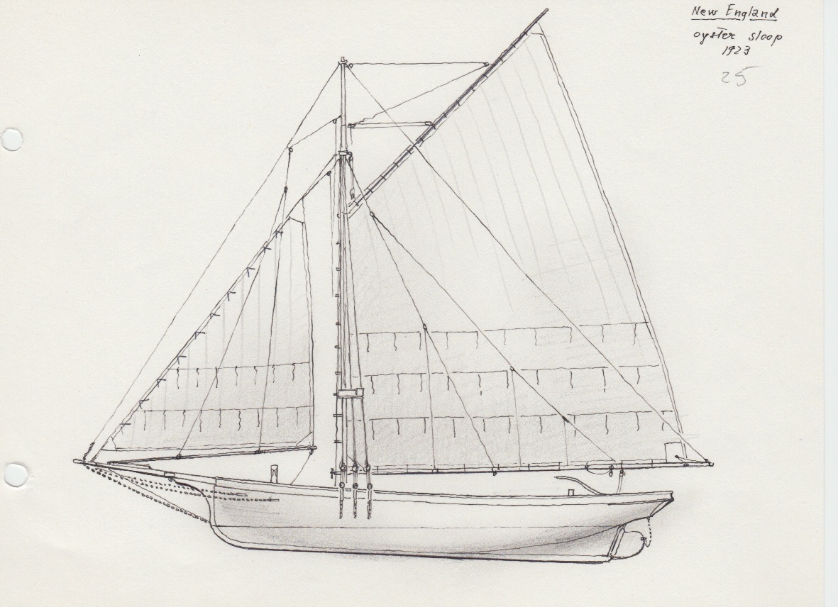 219 New England - oyster sloop - 1923